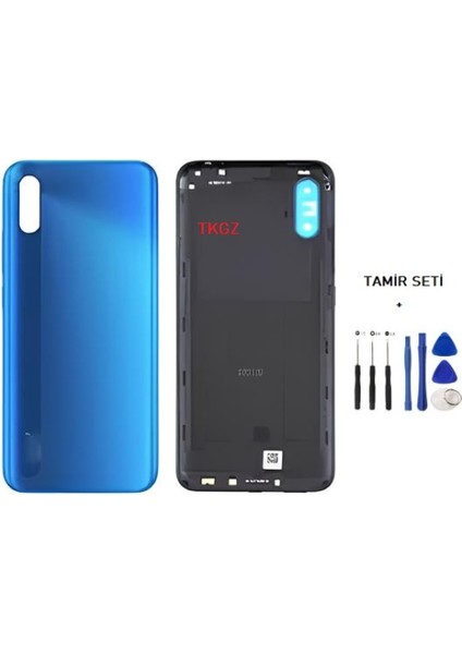 Xiaomi Redmi 9A Full Kasa Arka Kapak Yan Tuş Takımı Mavi - Tamir Seti
