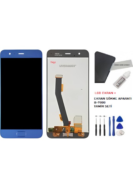 Xiaomi Mi 6 LCD Ekran Dokunmatik Orijinal Kalite Mavi + B-7000 + Tamir Seti