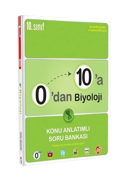 0'dan 10'a Biyoloji Konu Anlatımlı Soru Bankası