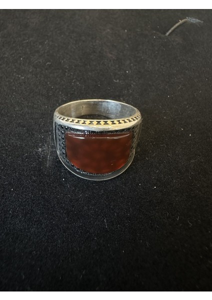 Kahverengi Taşlı Gümüş Yüzük fiyatları