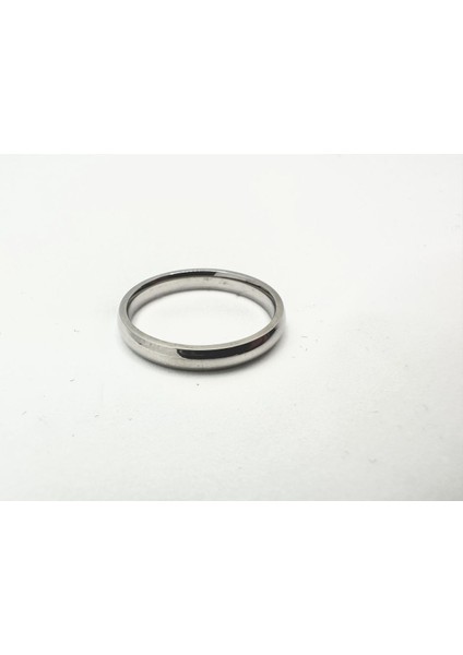 Gümüş Oval Alyans 3 mm modelleri