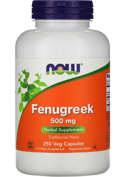 Fenugreek 500 Mg 250 Veg Capsules Usa