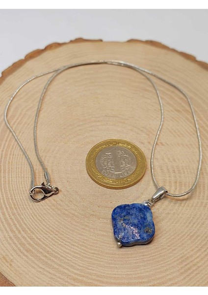 Lapis Taşı Kolye Ucu Yonca Temalı Zincirli (49830) modelleri