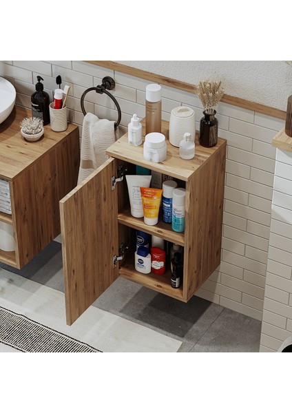 Banyo Dolabı Mat Mdf 60 x 35 cm Banyo Boy Dolabı fırsatları