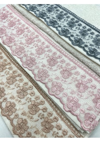 6'Lı Güpürlü Çeyizlik 50 x 90 cm El Ve Yüz Havlusu fiyatları