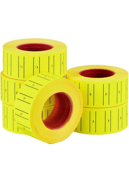 Motex Çizgili Flo Sarı Etiket 800 Adet