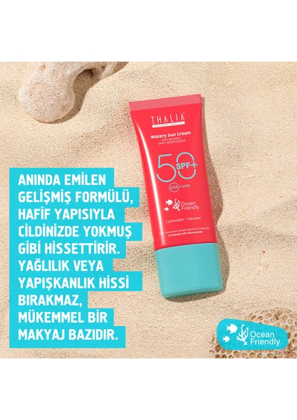 50 Spf Yeni Nesil Hibrit Filtreli Su Bazlı Güneş Kremi 50 ml