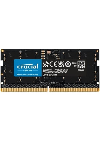 16GB 5600MHZ CT16G56C46S5 Ddr5 Notebook Ram Kutusuz