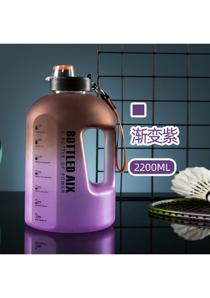 Ton Tonluk Kova Su Isıtıcısı Kadınlar Için Büyük Kapasiteli Spor ve Fitness Açık Hava Plastik Su Bardağı Erkekler Için Taşınabilir Şeffaf Yüksek Sıcaklığa Dayanıklı Bardak (Yurt Dışından)