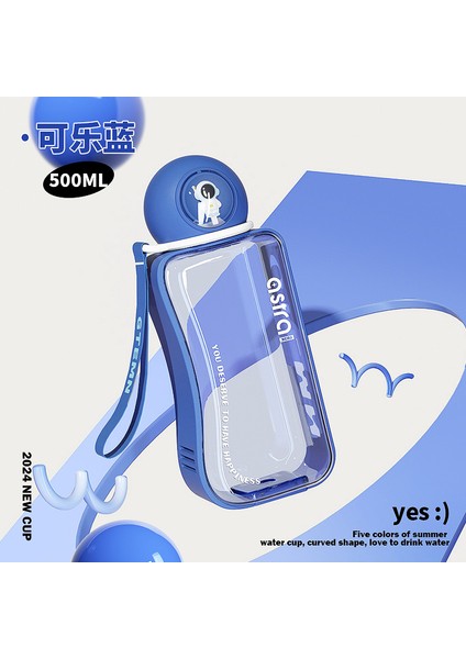 Yaz Aylarında Öğrenciler Için Dış Mekan Su Bardağı, Kızlar ve Çocuklar Için Yüksek Görünümlü Portatif Damlatmaz Bardak, Sevimli Tarz, Kullanımı Kolay Bardak (Yurt Dışından)