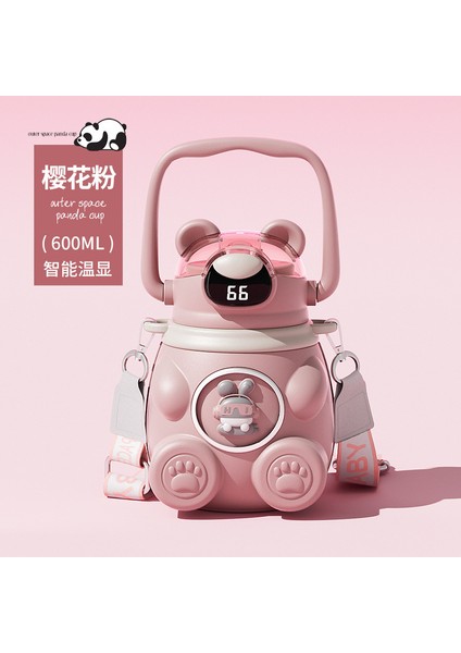 Kızlar Için Öğrenci ve Çocuk Termos Bardak, Yüksek Görünümlü 316 Pipetli Bardak, Büyük Kapasiteli, Okul Için Taşınabilir Su Bardağı (Yurt Dışından)