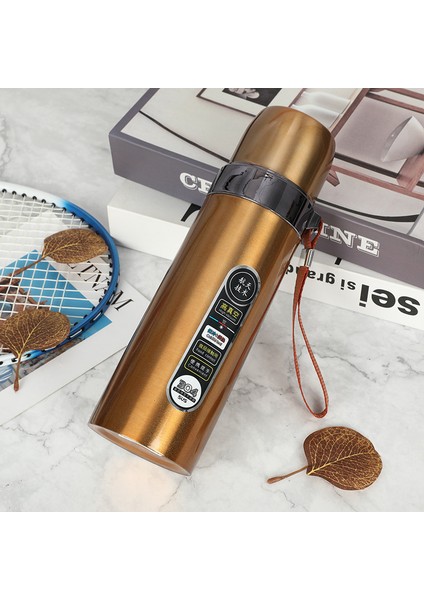 Demir Zırh Bardak Vakum 304 Paslanmaz Çelik Yalıtımlı Bardak Büyük Kapasiteli Kurşun Yalıtımlı Su Bardağı Zırh Bardak Yazı Logosu (Yurt Dışından)