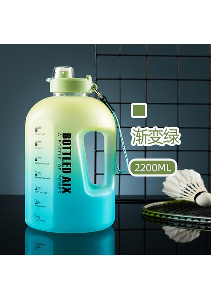 Ton Tonluk Kova Su Isıtıcısı Kadınlar Için Büyük Kapasiteli Spor ve Fitness Açık Hava Plastik Su Bardağı Erkekler Için Taşınabilir Şeffaf Yüksek Sıcaklığa Dayanıklı Bardak (Yurt Dışından)