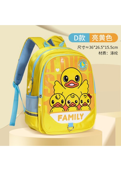 Çocuk Okul Çantaları, Ilkokul Çocukları Okul Çantaları, Küçük Sarı Ördek Erkek ve Kadın Sırt Çantaları, Ultra Hafif ve Yük Azaltıcı (Yurt Dışından)