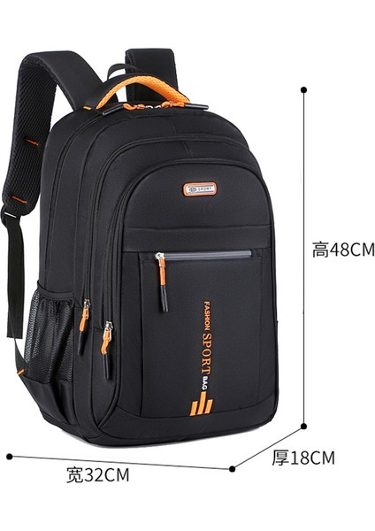 Sırt Çantası Erkek Büyük Kapasiteli Iş Bilgisayarı Sırt Çantası Kadın Seyahat Çantası Lise Ortaokul Öğrencisi Okul Çantası (Yurt Dışından)