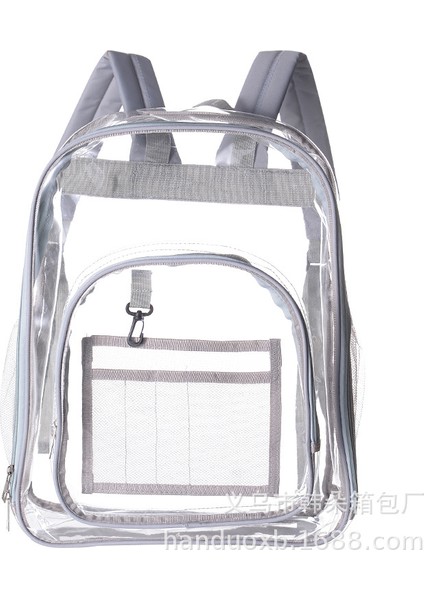 Çevre Dostu Pvc Şeffaf Sırt Çantası Moda Su Geçirmez Öğrenci Okul Çantası Şeffaf Sırt Çantası Jöle Çanta (Yurt Dışından)
