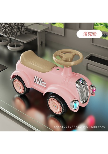 Retro Müzikli Çocuk Scooterı, Kaydıraklı Araba, Denge Arabası, Yürüteç, Bebek Oyuncak Arabası, Büküm Arabası (Yurt Dışından)