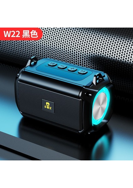 Xiaobawang W22 Akıllı Bluetooth Hoparlör Yüksek Hacimli Açık Ev Takılabilir Kart Fm Radyo Cep Telefonu Kablosuz Küçük Hoparlör (Yurt Dışından)