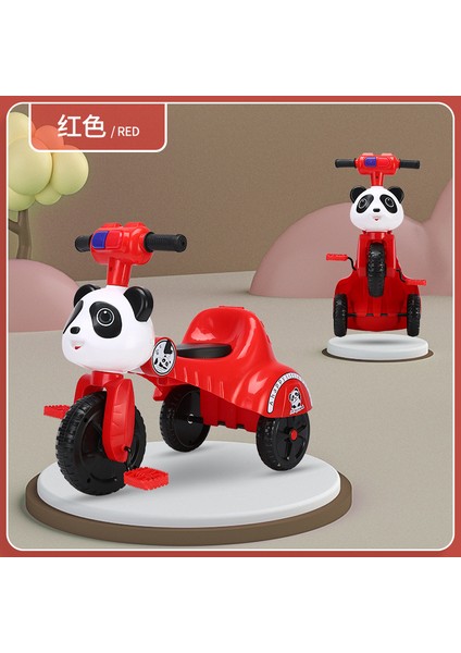 Çocuk Pedallı Üç Tekerlekli Bisiklet Katlanabilir Bebek Pedallı Bisiklet 1-2-4 Yaş Müzikli ve Işıklı Çocuk Bisikleti (Yurt Dışından)