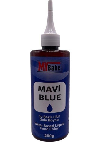 Su Bazlı Likit Gıda Boyası 250 ml Mavi