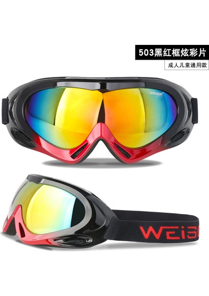 Kayak Gözlükleri Tek Katmanlı Yetişkin ve Çocuk Dağcılık Gözlükleri Rüzgar Geçirmez ve Toz Geçirmez Dış Mekan Kayak Ekipmanları (Yurt Dışından)