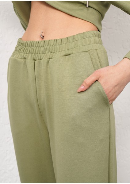 Yeşil Yumuşak Dokulu Modal Eşofman Takımı indirimleri