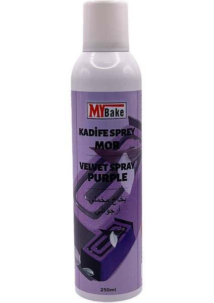 Velvet Kadife Sprey Gıda Boyası 250 ml Mor