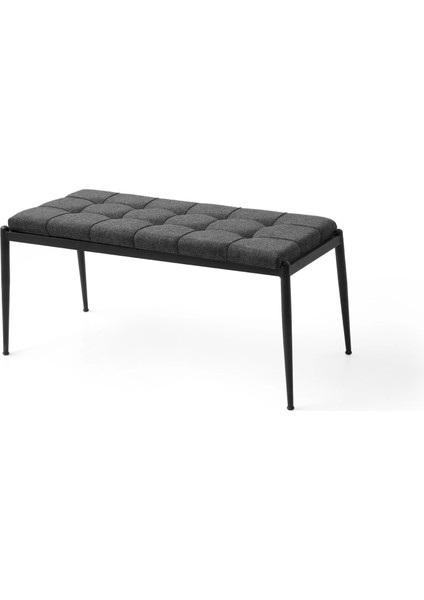 Bench Puf Metal Ayaklı Keten Kumaş 40CMX95CM