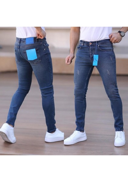 Redcode Jeans Erkek Likralı Slim Fit Kot Pantolon-Jean