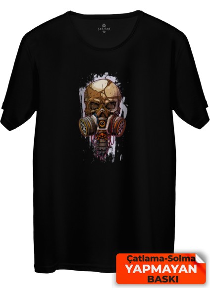 Çakılap Kuru Kafa Baskılı Tişört (Rgl-Krsk)