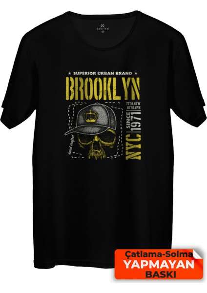 Çakılap Brooklyn Baskılı Tişört (Rgl-Krsk)