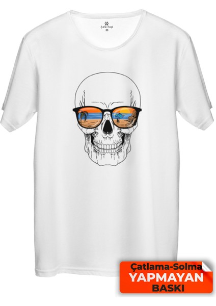 Çakılap Kuru Kafa Baskılı Tişört (Rgl-Krsk)