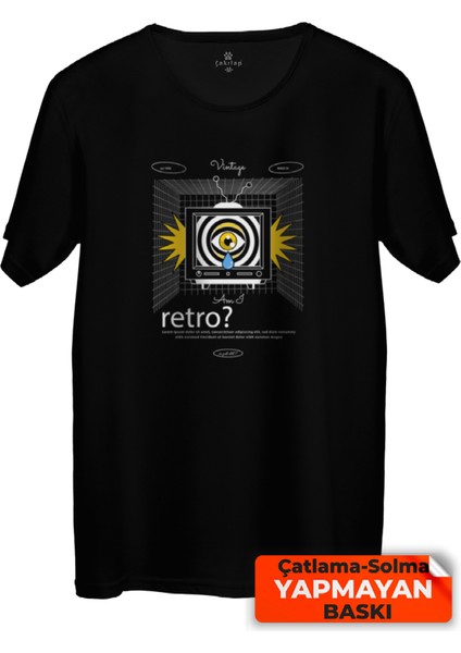 Çakılap Retro Baskılı Tişört (Rgl-Krsk)