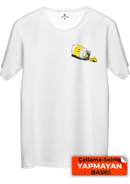 Çakılap Retro Baskılı Tişört (Rgl-Rtr)