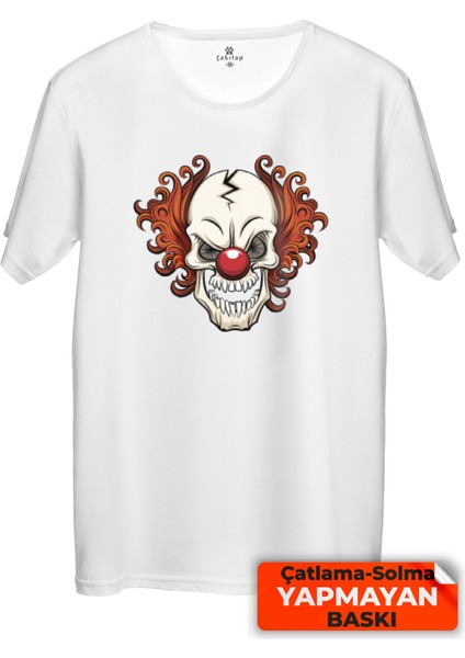 Çakılap Çirkin Kurukafa Baskılı Tişört (Rgl-Krsk)