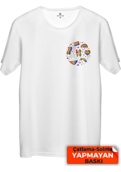 Çakılap Pride Baskılı Tişört (Rgl-)
