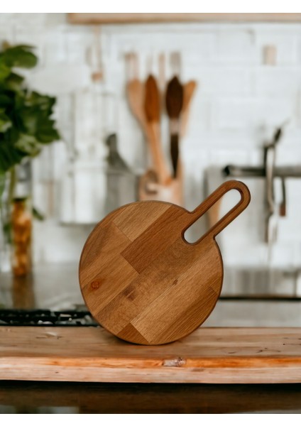 Doğal Kayın Ağacı Clıff Yuvarlak Kesme ve Sunum Tahtası modelleri