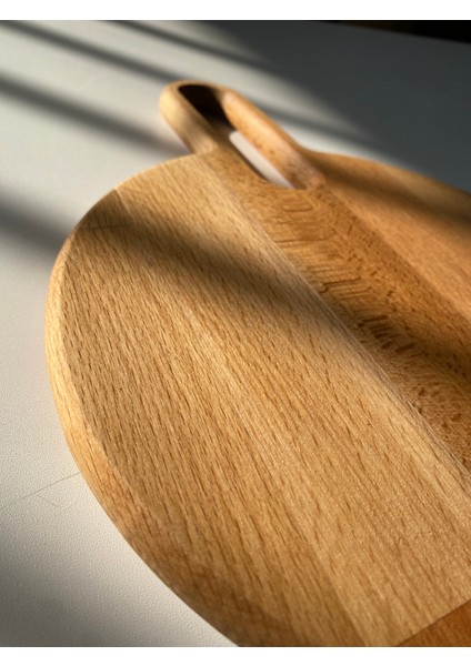 Doğal Kayın Ağacı Clıff Yuvarlak Kesme ve Sunum Tahtası fırsatları