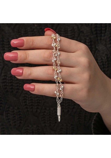 Gümüş Kazaz Dorika Bileklik