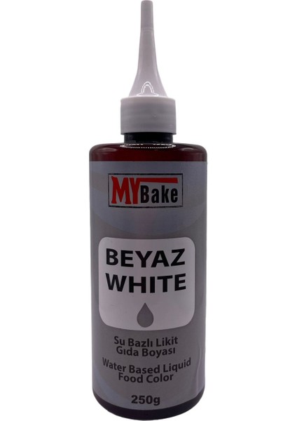 Su Bazlı Likit Gıda Boyası 250 ml Beyaz