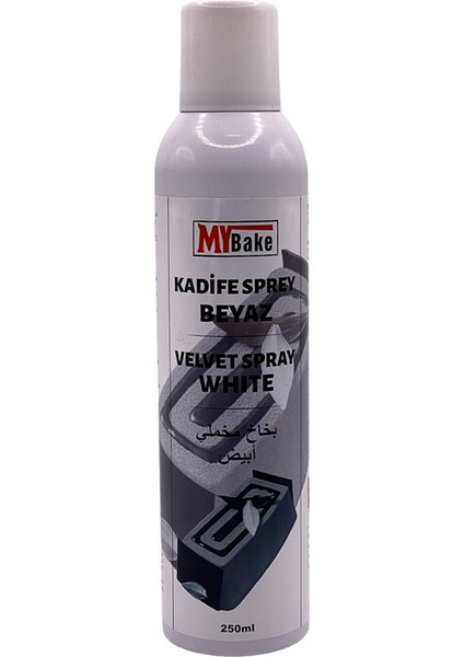 Velvet Kadife Sprey Gıda Boyası 250 ml Beyaz