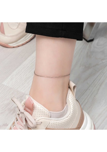 Gümüş Zincir Desenli Halhal fiyatları