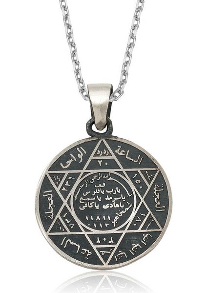 ​gümüş Süleyman Mührü Kolye