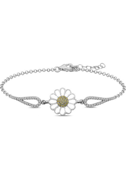 Gümüş Papatya Bileklik
