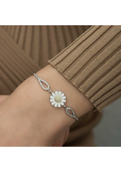 Gümüş Papatya Bileklik fırsatları