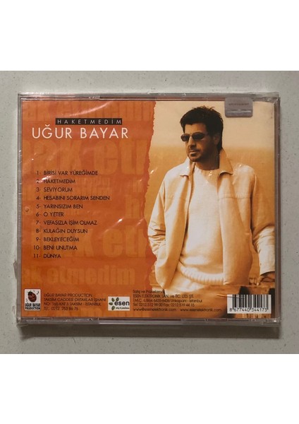 Uğur Bayar Haketmedim CD (Jelatininde Sıfır Orjnal Dönem Baskı Cd)