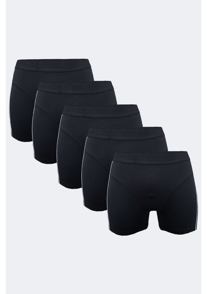 Erkek Siyah 5 Li Biyeli Modal Boxer 017 5MB017