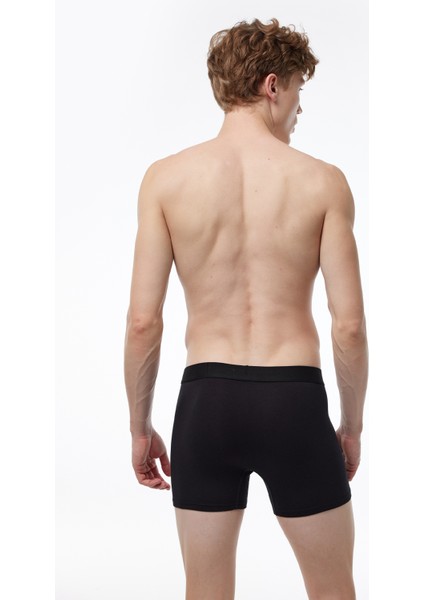 Erkek Siyah 5 Li Biyeli Modal Boxer 017 5MB017