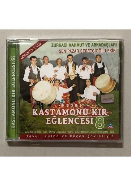 Kastamonu Kır Eğlencesi 8 CD (Jelatininde Sıfır Orjnal Dönem Baskı Cd)