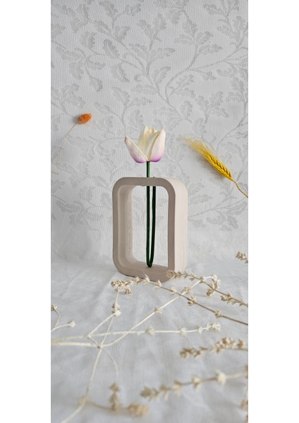 Beton Vazo,kuru Çiçeklik Vazo,dekoratif Vazo(Dikdörtgen Model)